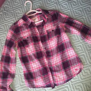 Aeropostale Plaid Button-Up